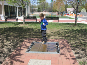 Jump Chimes in front of Recreation Center